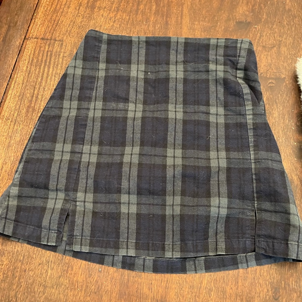 Brandy Melville Green Plaid skirt